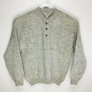 L.L. Bean mens pure wool made in Scotland long sleeve sweater XL